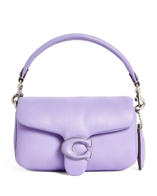 COACH Leather Pillow Tabby Cross-body Bag in Purple | Lyst UK
