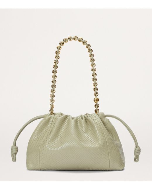 Loewe Metallic Python Flamenco Purse