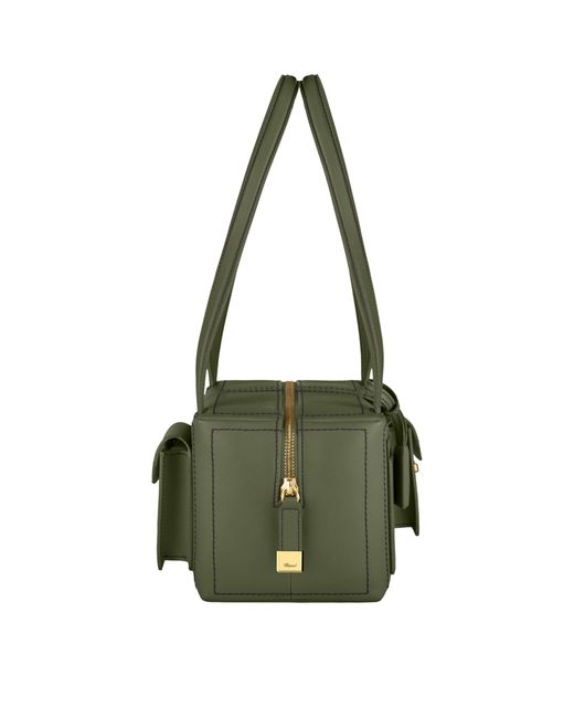 Chopard Green Leather Ice Cube Shoulder Bag