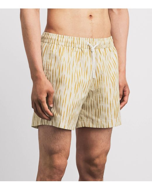Commas Natural Brushstroke Swim Shorts for men