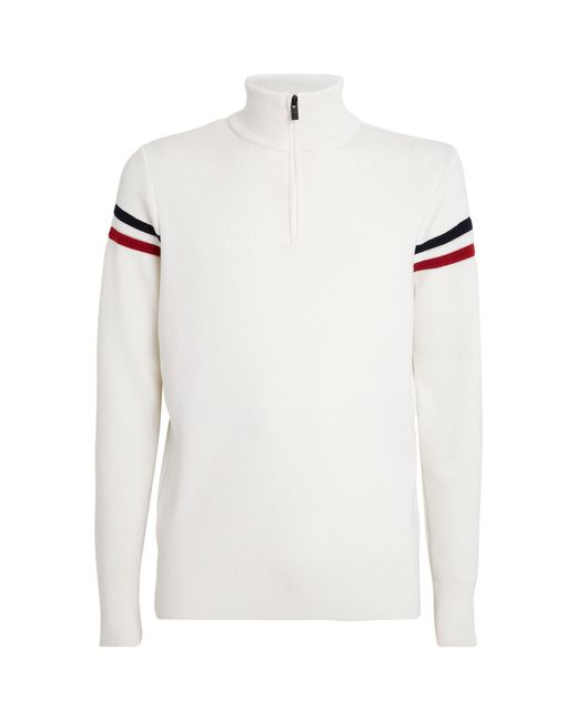 Fusalp White Wengen Iv Half-zip Sweater for men