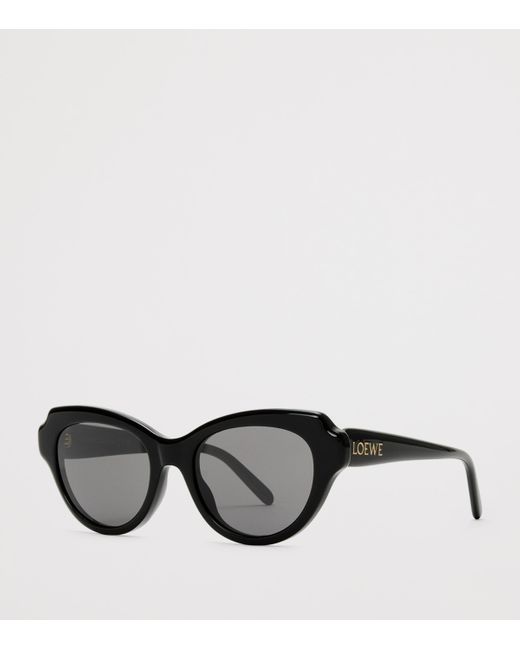 Loewe Black Acetate Swan Slim Sunglasses