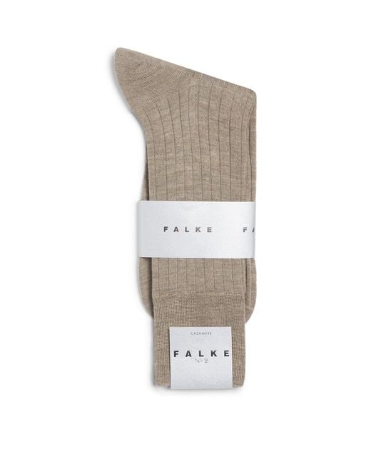 Falke Gray Cashmere-Blend No.2 Socks for men