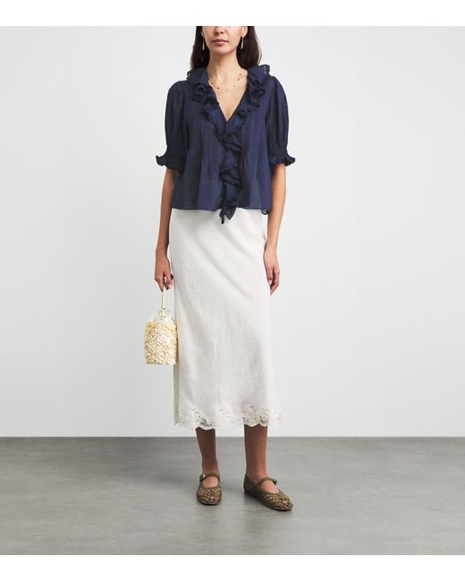 Doen White Organic Cotton Henri Blouse