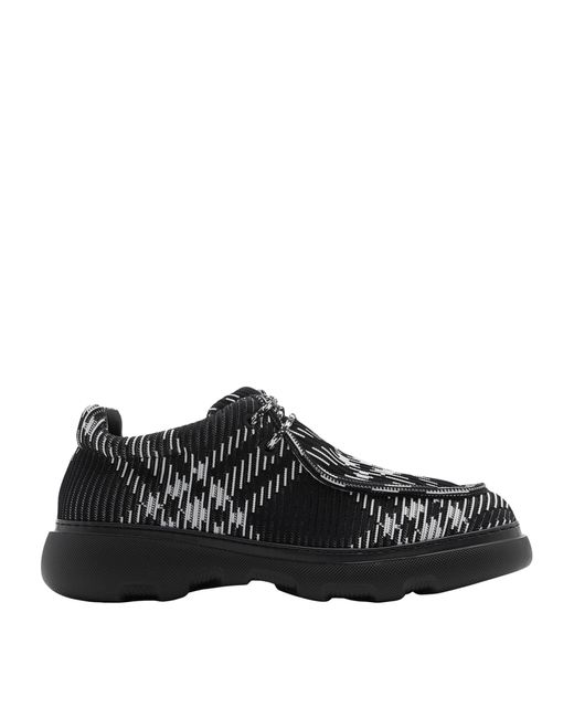Burberry Black Check Creeper Shoes for men