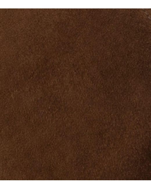 Prada Brown Stylish Lamb Leather Cap for men
