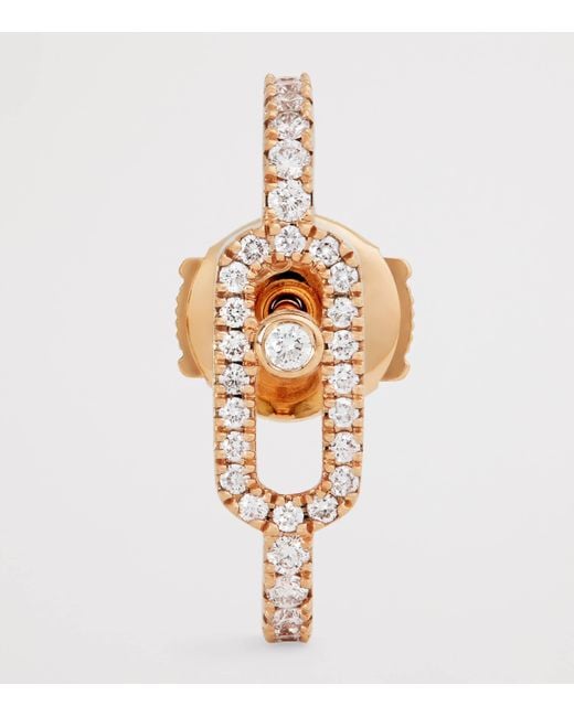 Messika Metallic And Diamond Move Uno Single Clip Earring