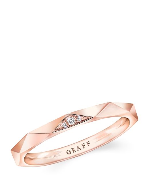 Graff Pink Rose Gold And Diamond Laurence Signature Ring