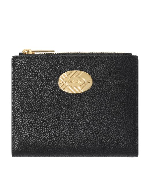 Burberry Black Leather Cotswolds Bifold Wallet
