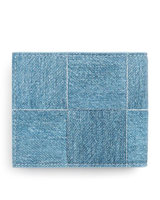 Bottega Veneta Blue Denim Bifold Wallet for men