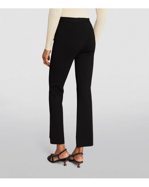 Theory Black Flared Trousers