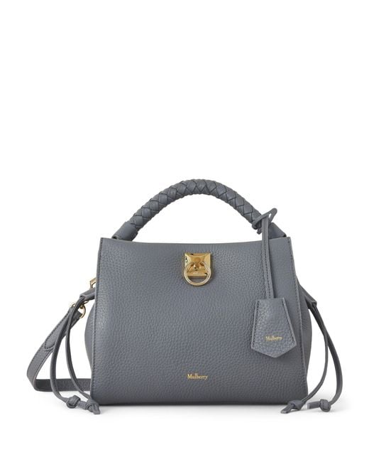 Mulberry Blue Small Leather Iris Shoulder Bag