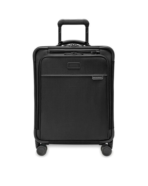 Briggs & Riley Black Baseline Essential Carry-On Expandable Spinner Suitcase