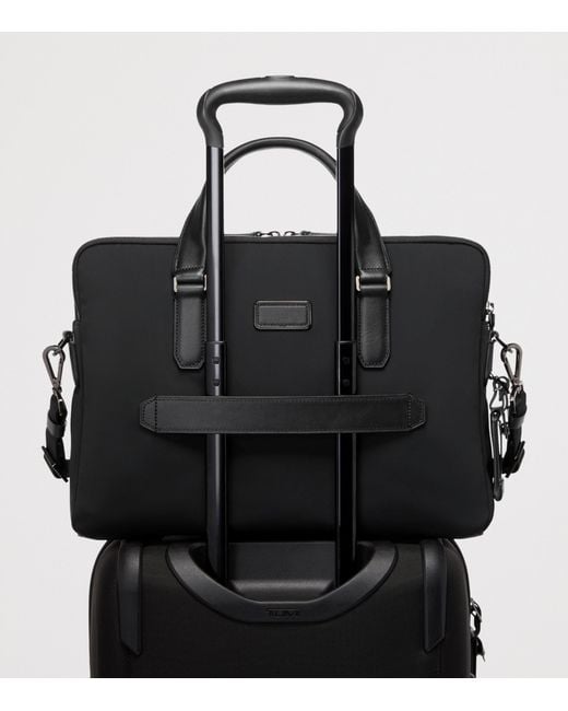 Tumi Black Harrison Briefcase for men