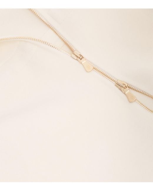 Eleventy White Wool Hooded Coat