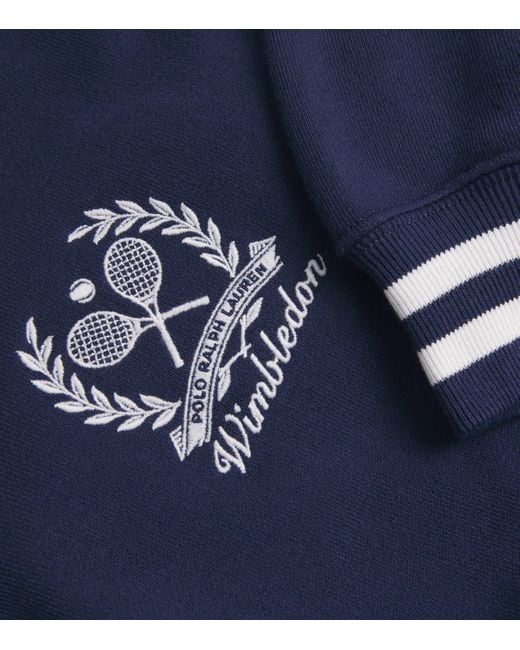 Polo Ralph Lauren Blue X Wimbledon V-Neck Sweatshirt
