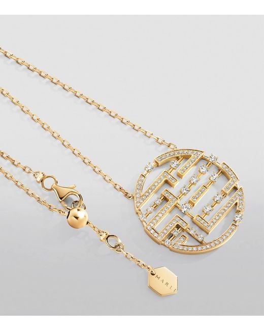 Marli New York Metallic And Diamond Avenues Necklace