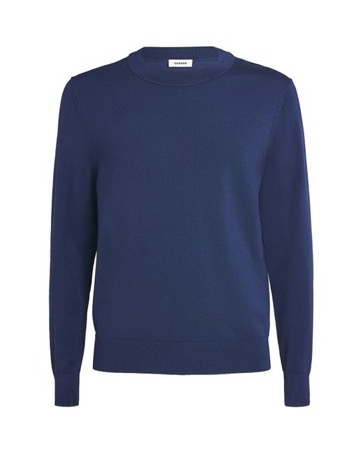 Sandro Blue Knitted Sweatshirt for men