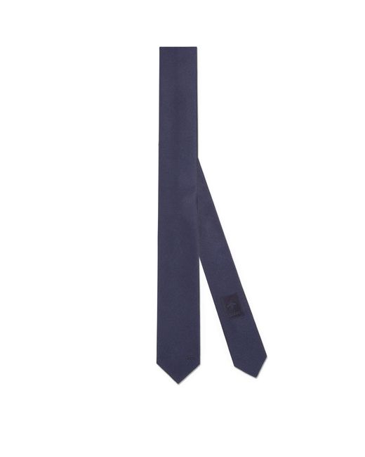Gucci Blue Silk Double G Tie for men