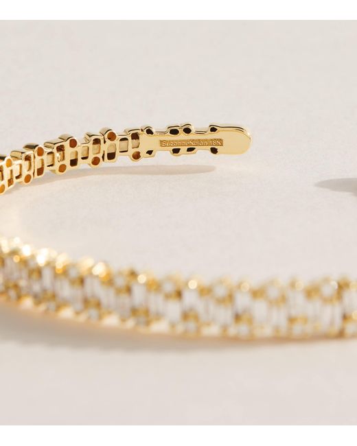 Suzanne Kalan Natural And Diamond Classic Shimmer Bangle