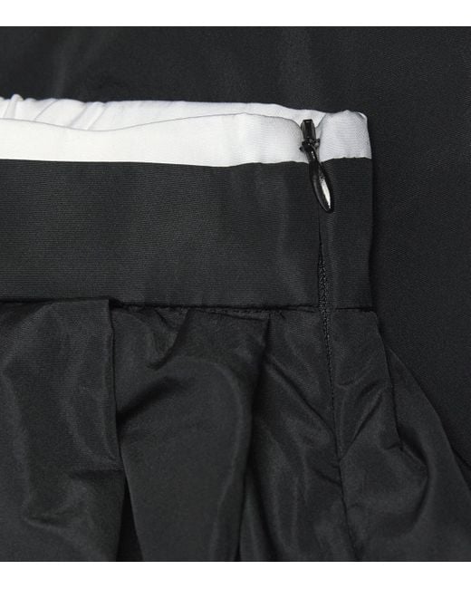 Maje Black Pleated Midi Skirt