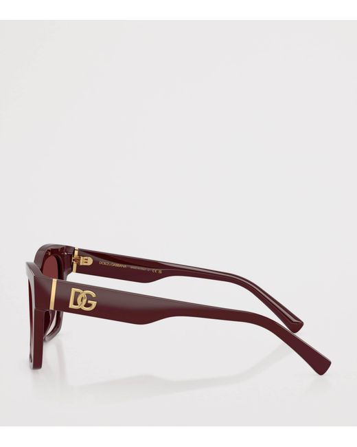Dolce & Gabbana Purple Square Sunglasses