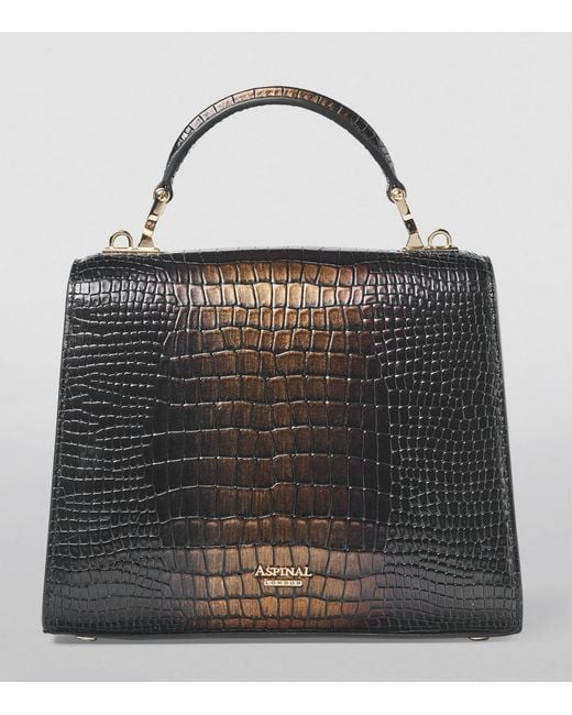 Aspinal Black Midi Mayfair 2 Top-Handle Bag