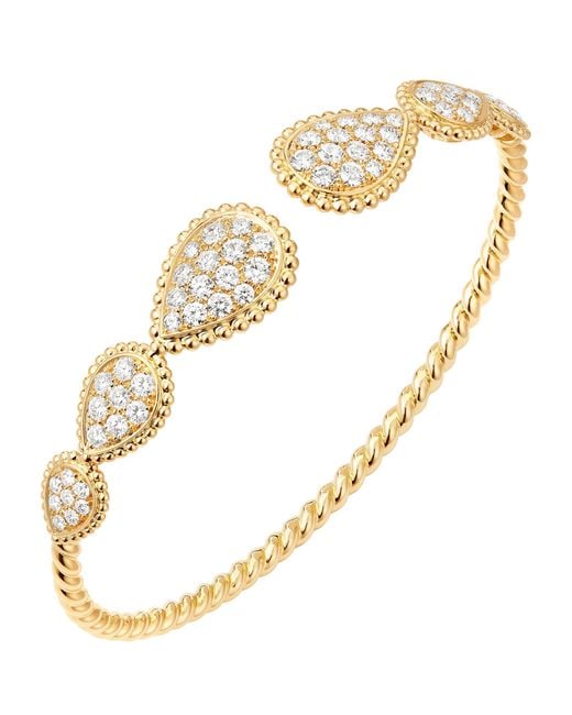 Boucheron Natural Small And Diamond Serpent Bohème Bracelet