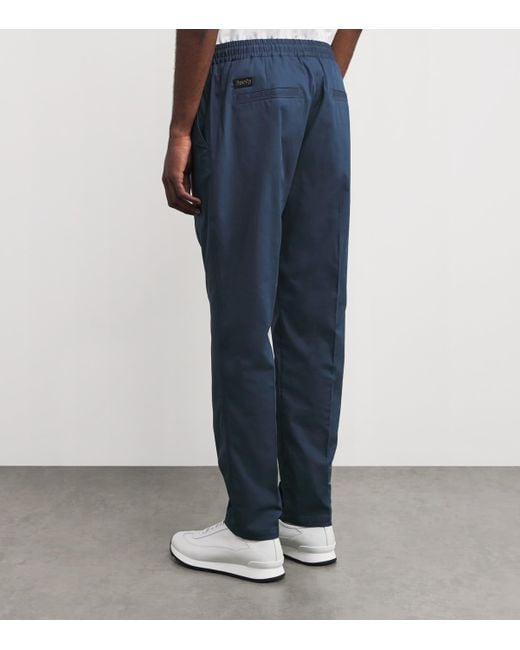 Fusalp Blue Cotton-Blend Aymeroc Trousers for men