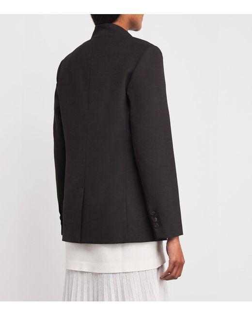 Claudie Pierlot Black Wool-Blend Blazer