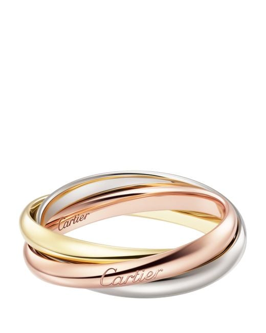 Cartier Brown Small, And Rose Trinity Ring