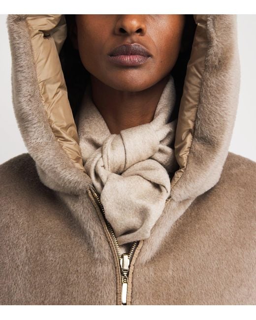 Max Mara Natural Cashmere Monogram Scarf