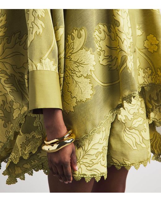 LaDoubleJ Yellow Cotton Jacquard Blouse
