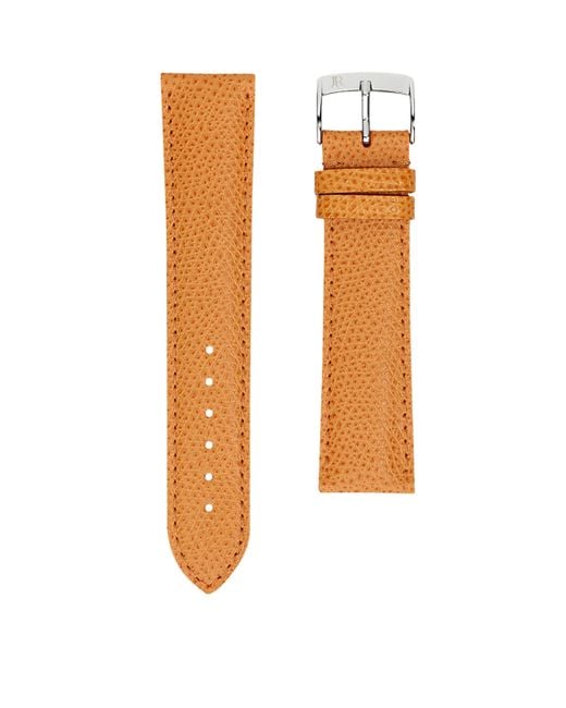 Jean Rousseau Orange Leather Classic 3.5 Watch Strap for men