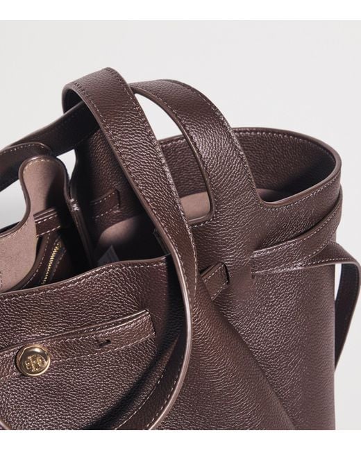 Tory Burch Brown Leather Romy Tote Bag