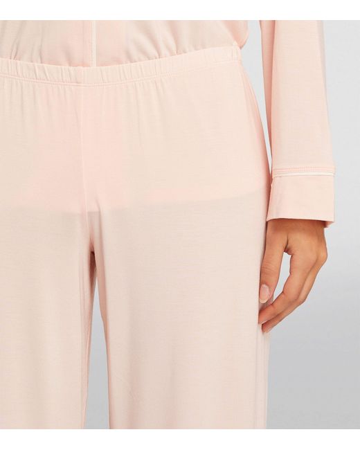 Eberjey Pink Gisele Classic Pyjama Set
