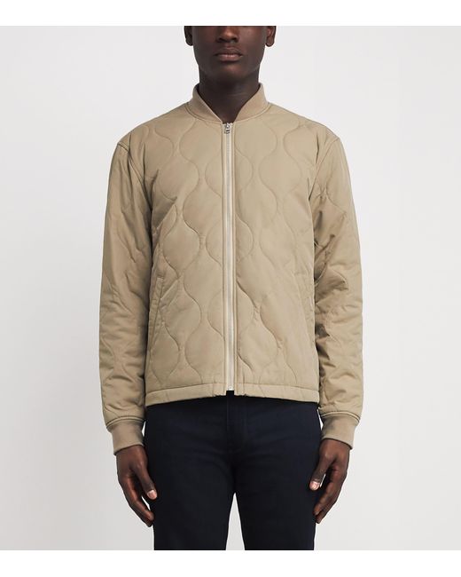 PAIGE Natural Quilted Blix Bomber Jacket for men