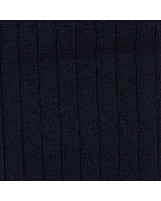 Pantherella Blue Ribbed Socks for men