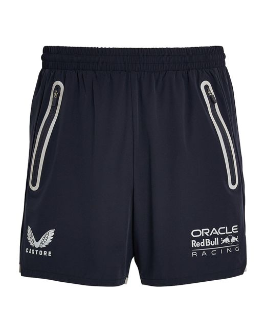 Castore Blue X Oracle Red Bull Logo Active Shorts for men