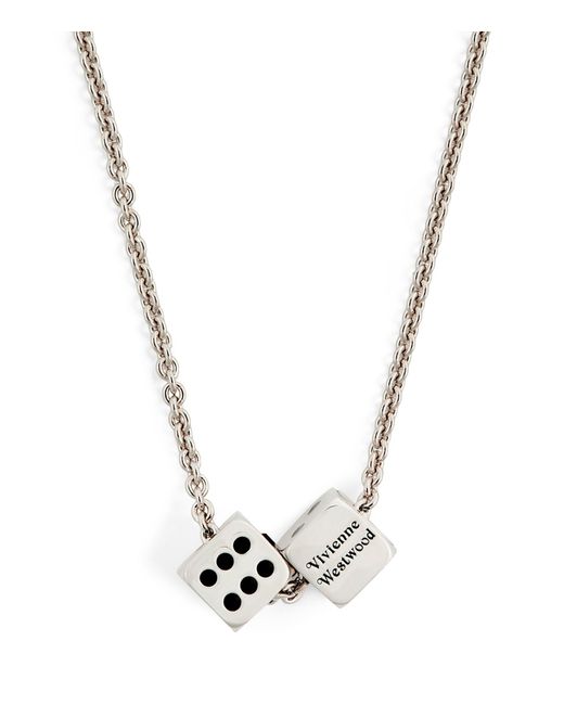 Vivienne Westwood Metallic Leicester Dice Necklace for men