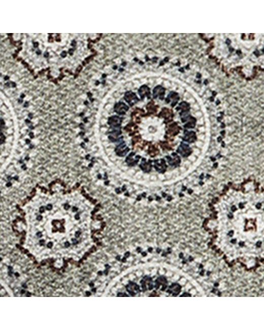 Brunello Cucinelli Metallic Silk Medallion Pocket Square for men