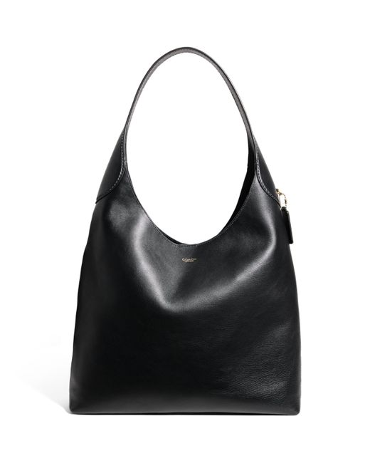COACH Black Leather Brooklyn 39 Shoulder Bag