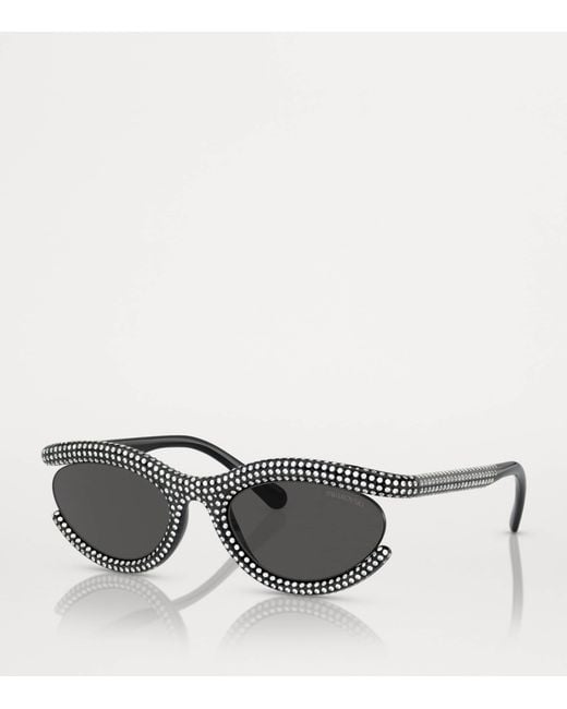 Swarovski Gray Oval Sk6006 Sunglasses