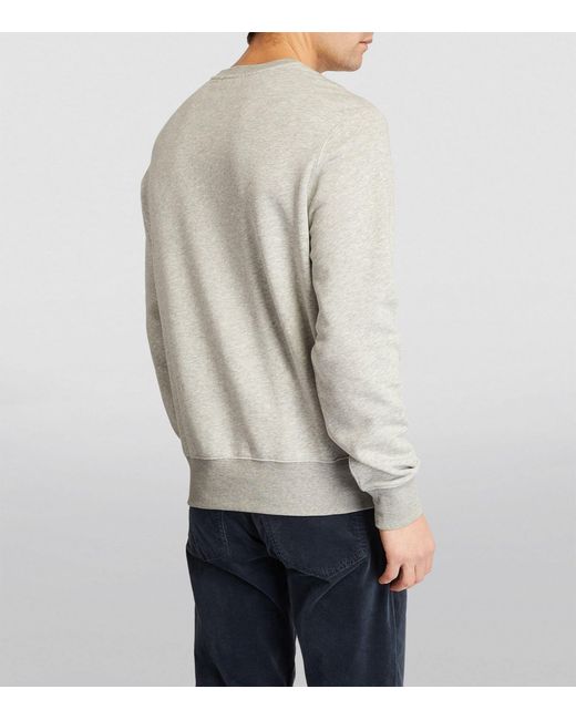 Polo Ralph Lauren Gray Cotton-blend Polo Bear Crew-neck Sweater for men