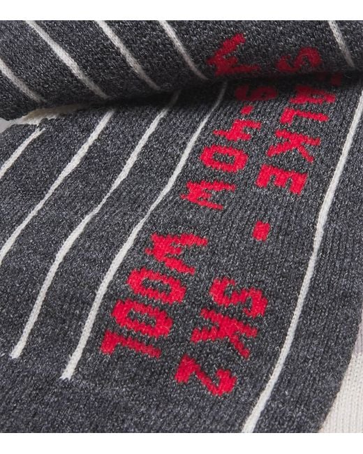 Falke White Virgin Wool-Blend Sk2 Skiing Knee-High Socks