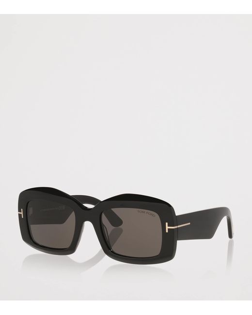 Tom Ford Black Acetate Venetia Sunglasses