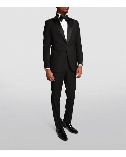 Giorgio Armani Black Virgin Wool-silk 2-piece Soho Tuxedo for men