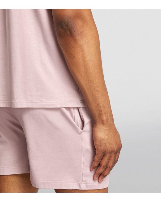 Derek Rose Pink Stretch-modal Basel Pyjama Set for men