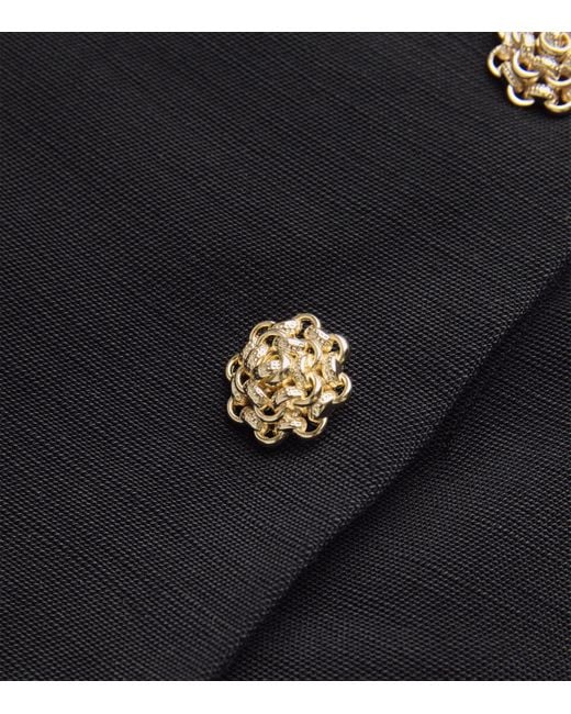 Claudie Pierlot Black Button-Detail Mini Skort