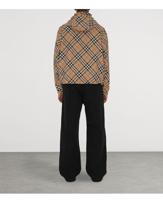 Burberry Natural Reversible Check Hooded Jacket for men